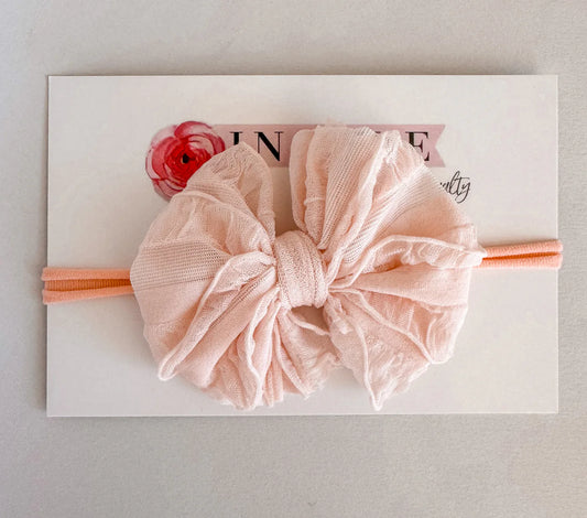 Peachy Keen Mini Headband - Doodlebug's Children's Boutique