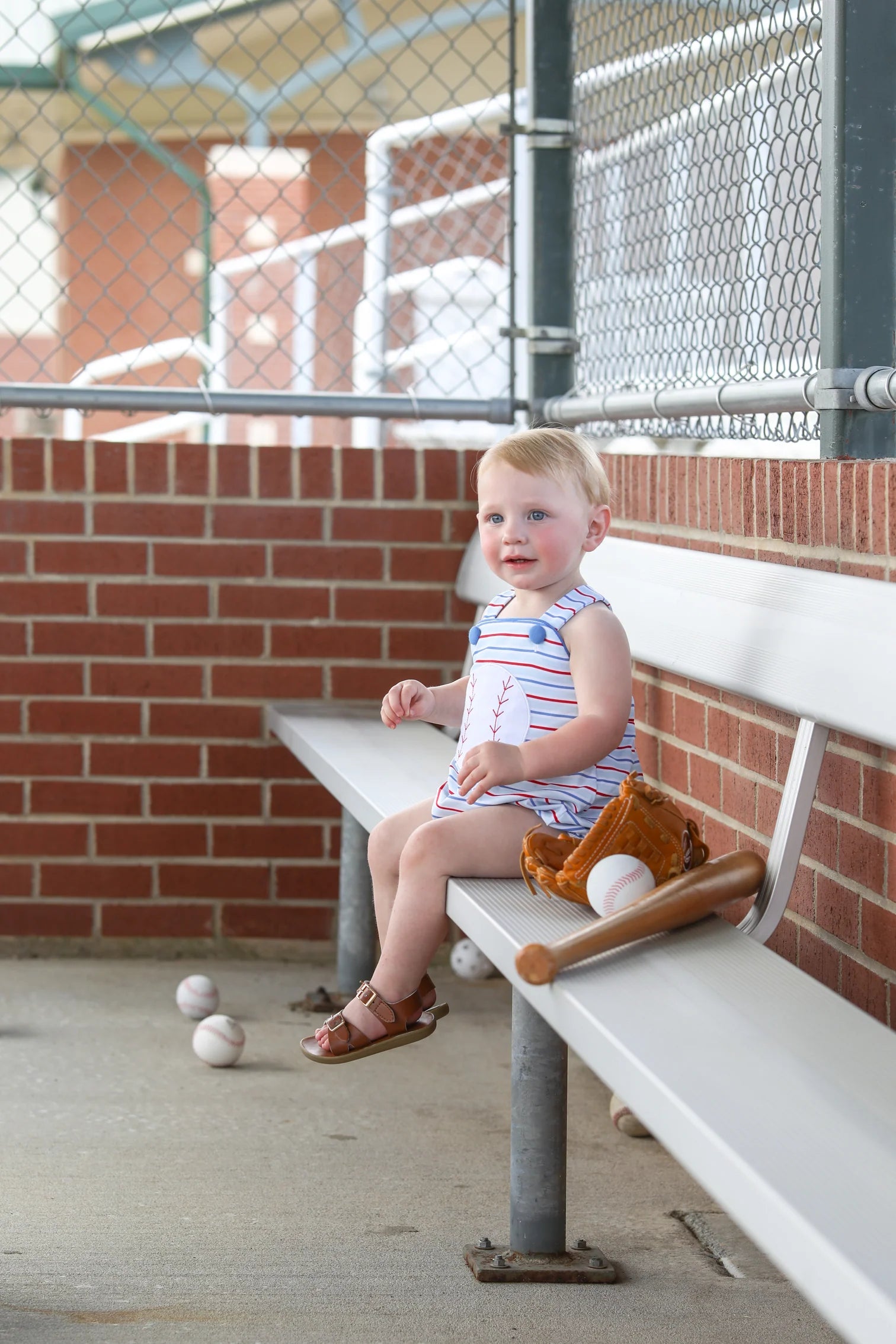 Play Ball Sunsuit - Doodlebug's Children's Boutique