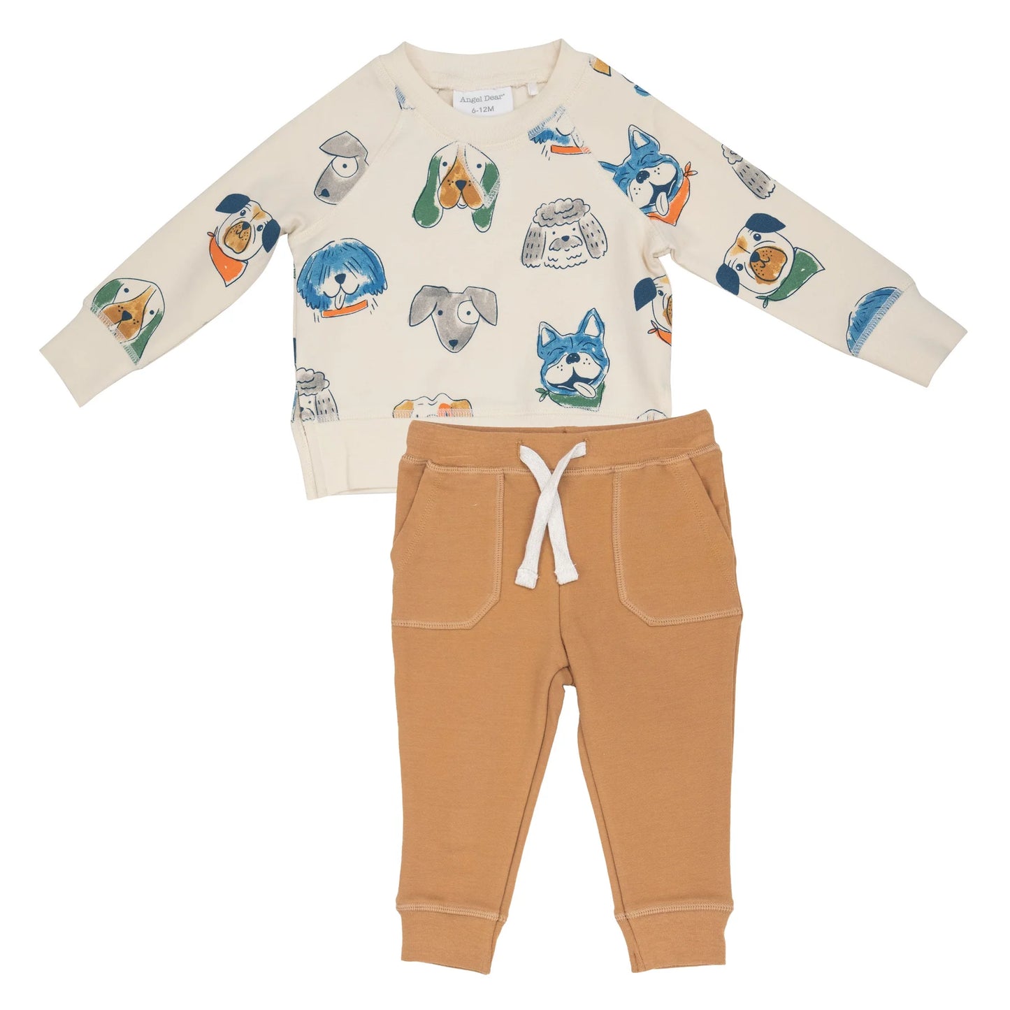 Raglan Sweatshirt Set in Furry Friends  - Doodlebug's Children's Boutique