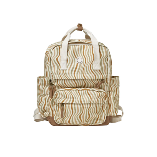 School Backpack in Retro Waves  - Doodlebug's Children's Boutique