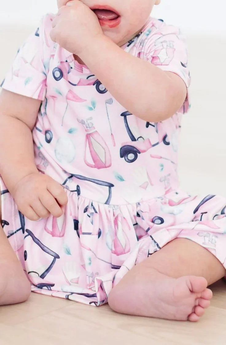 Tee Time Twirl Bodysuit  - Doodlebug's Children's Boutique