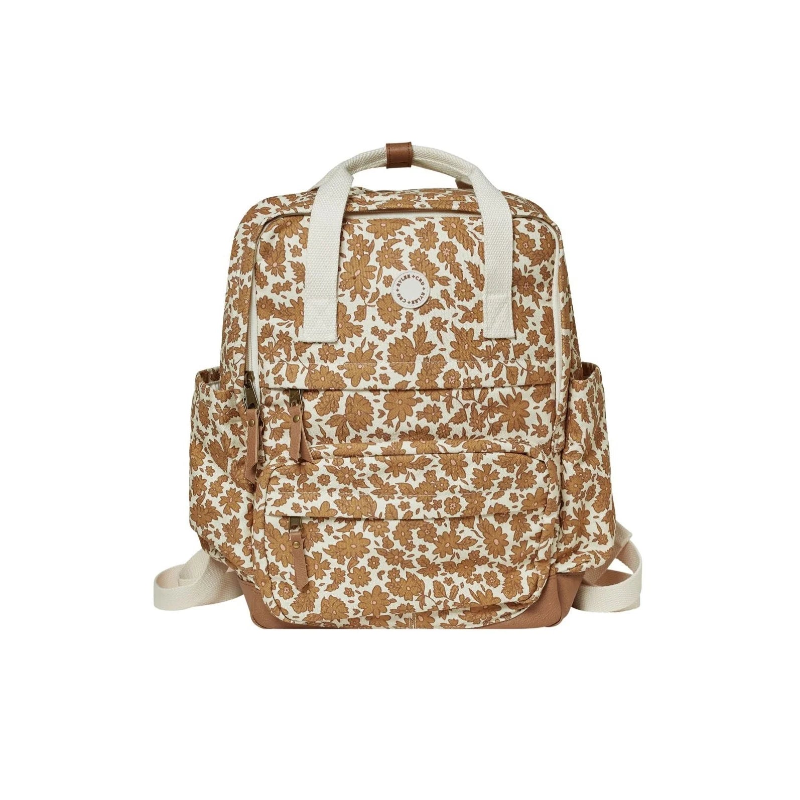 School Backpack in Gold Gardens  - Doodlebug's Children's Boutique