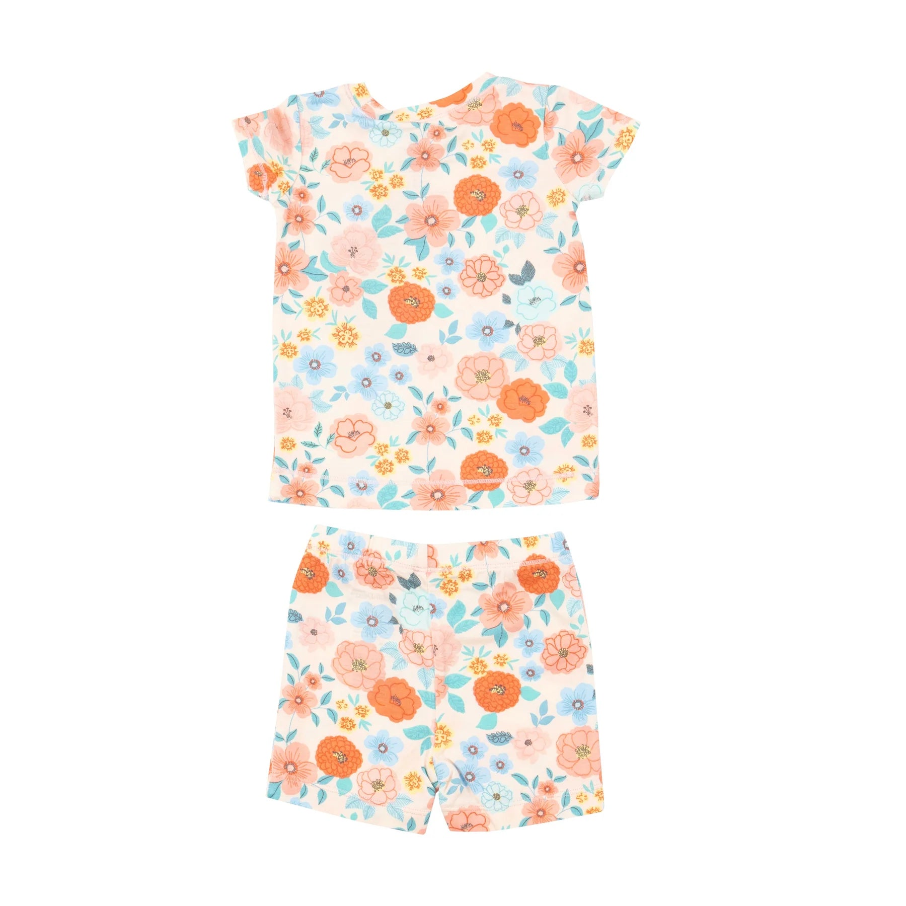 Loungewear Short Set in Flower Cart  - Doodlebug's Children's Boutique