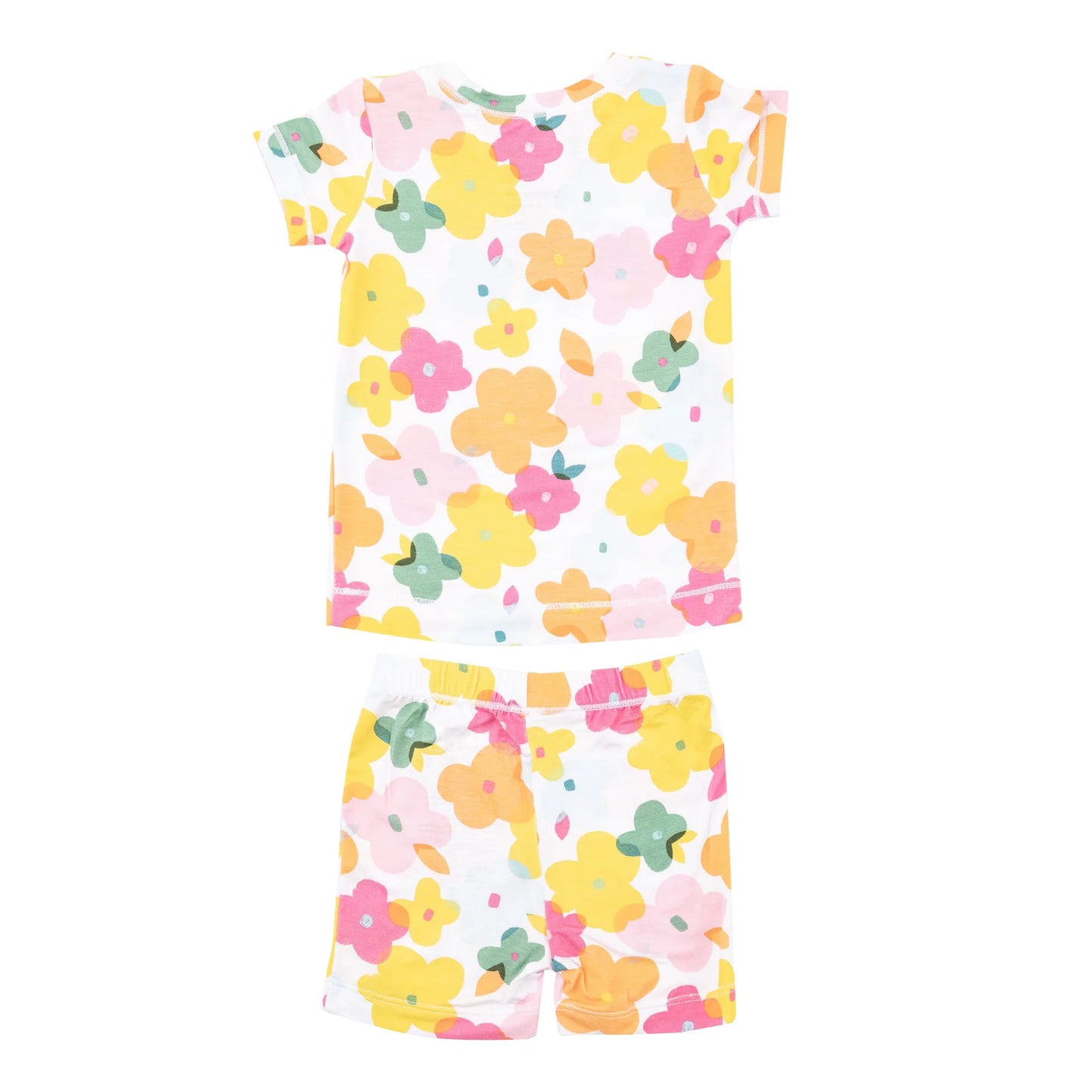 Loungewear Short Set in Paper Floral  - Doodlebug's Children's Boutique