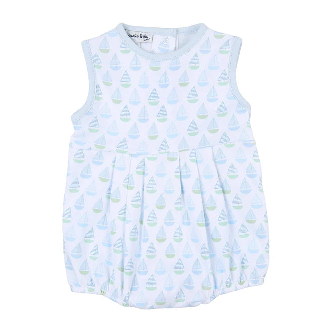 Sweet Sailing Sleeveless Bubble  - Doodlebug's Children's Boutique