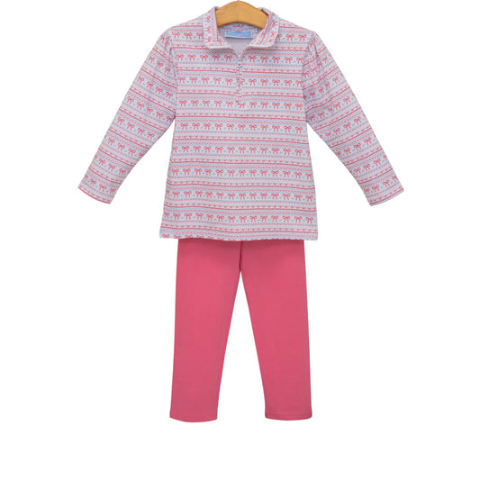Sweetheart 1/4 Zip Pullover Set - Doodlebug's Children's Boutique