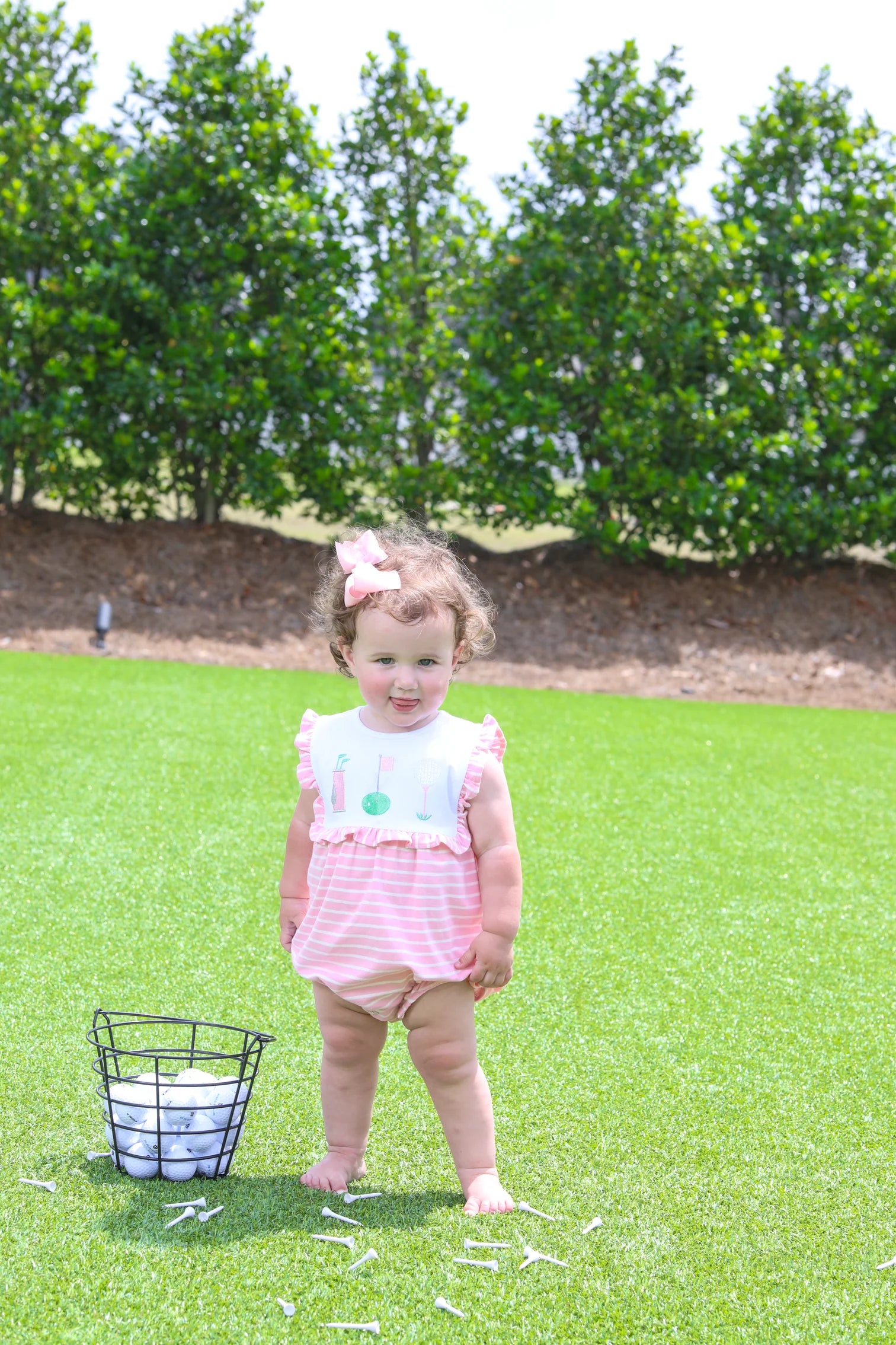 Tee Time Ruffle Bubble - Doodlebug's Children's Boutique
