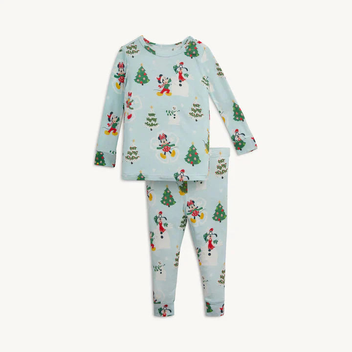 Mickey's Snow Excited Modal Magnetic 2 Piece Pajamas - Doodlebug's Children's Boutique