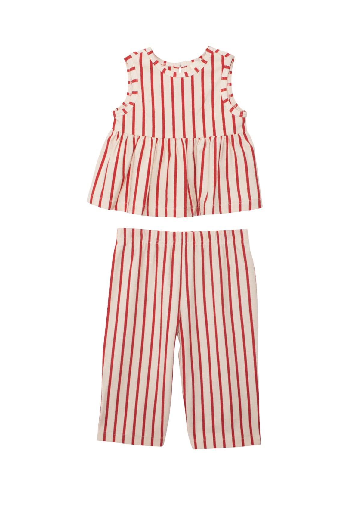 Terracotta Stripe Two-Piece Set