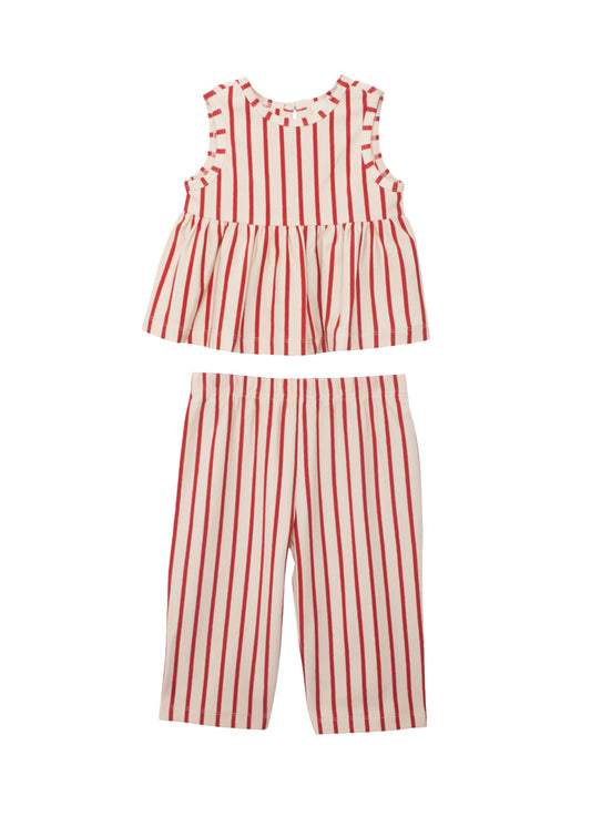 Terracotta Stripe Two-Piece Set