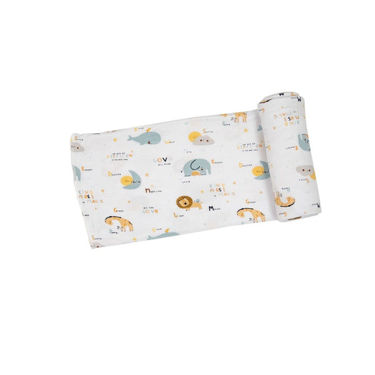 Bamboo Swaddle in Full of Love  - Doodlebug's Children's Boutique