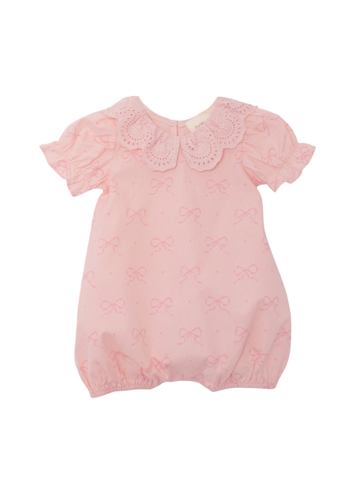 Lacy Bow Kisses Romper