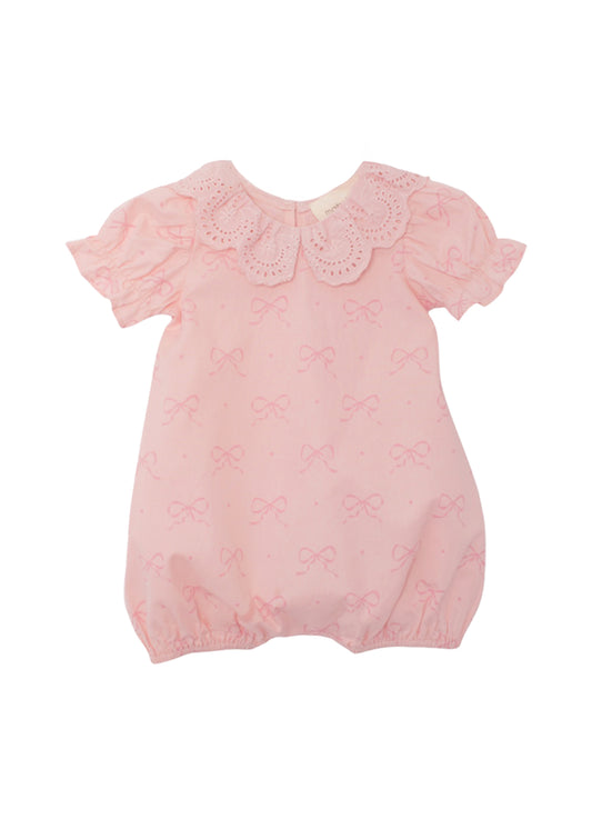 Lacy Bow Kisses Romper