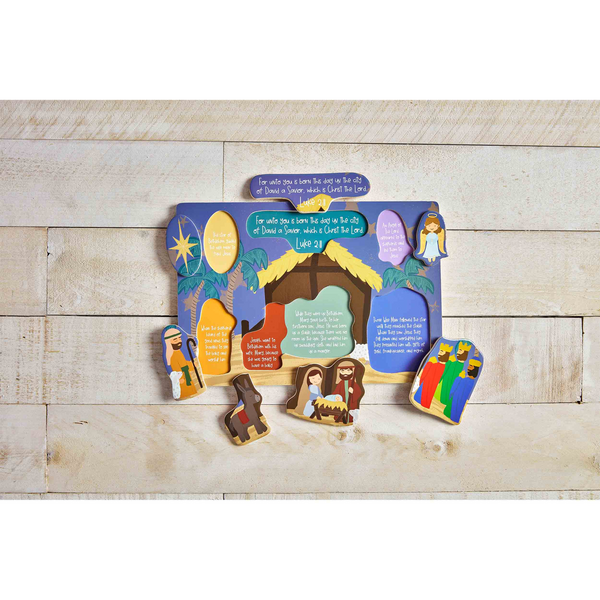 The Nativity Story Wood Puzzle  - Doodlebug's Children's Boutique