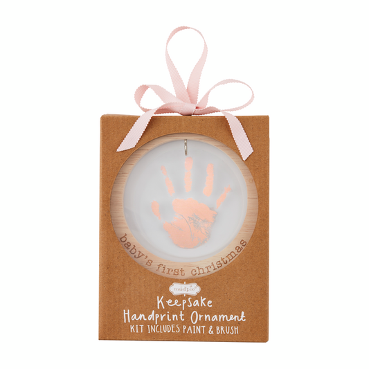 Pink Acrylic Handprint Ornament  - Doodlebug's Children's Boutique