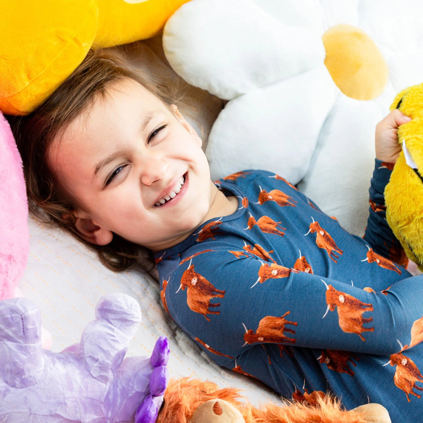 Word to Your Herd Modal Magnetic 2 Piece Pajamas - Doodlebug's Children's Boutique