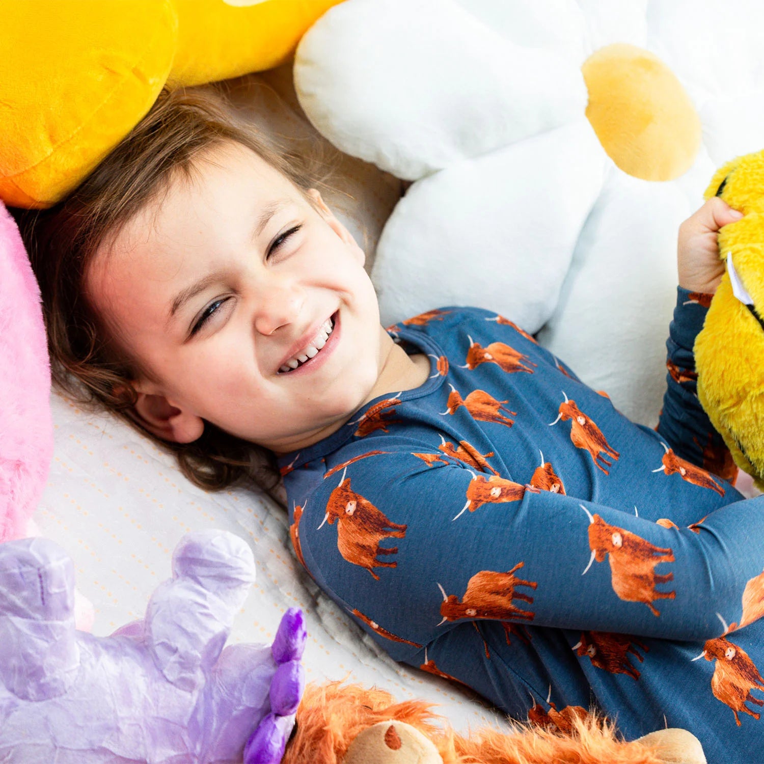 Word to Your Herd Modal Magnetic 2 Piece Pajamas - Doodlebug's Children's Boutique