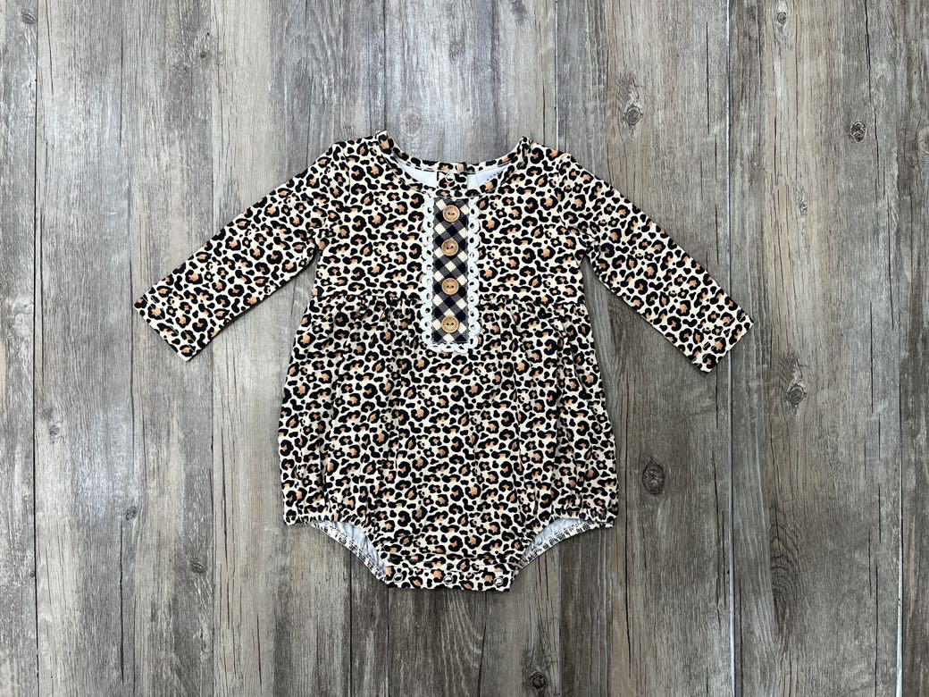 Leopard Petal Bubble  - Doodlebug's Children's Boutique