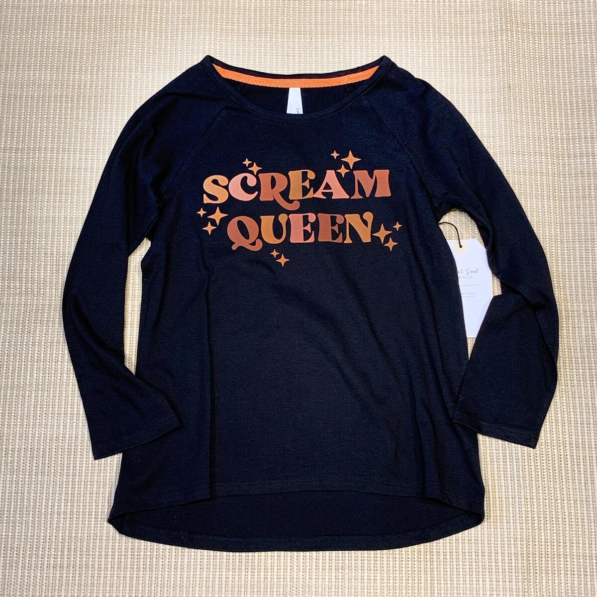 Scream Queen Long Sleeve Tee  - Doodlebug's Children's Boutique