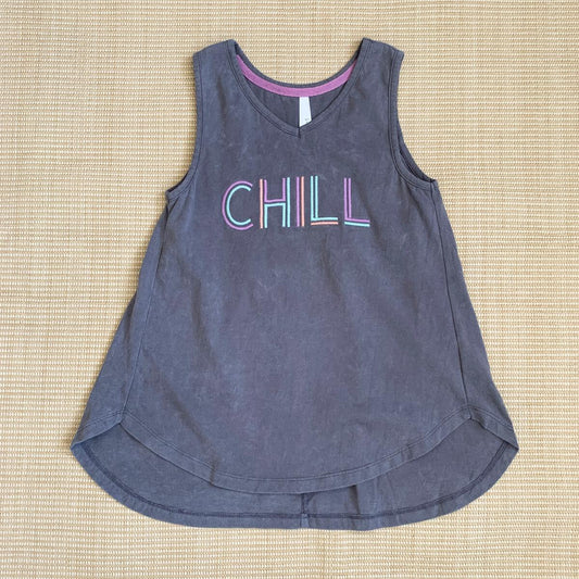 Chill Embroidery Tank  - Doodlebug's Children's Boutique