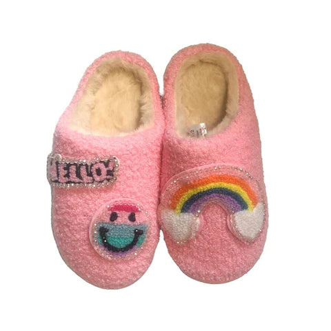 Rainbow Patch Slides  - Doodlebug's Children's Boutique