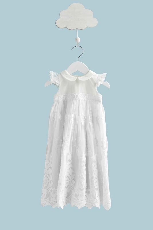 Lace Christening Gown  - Doodlebug's Children's Boutique