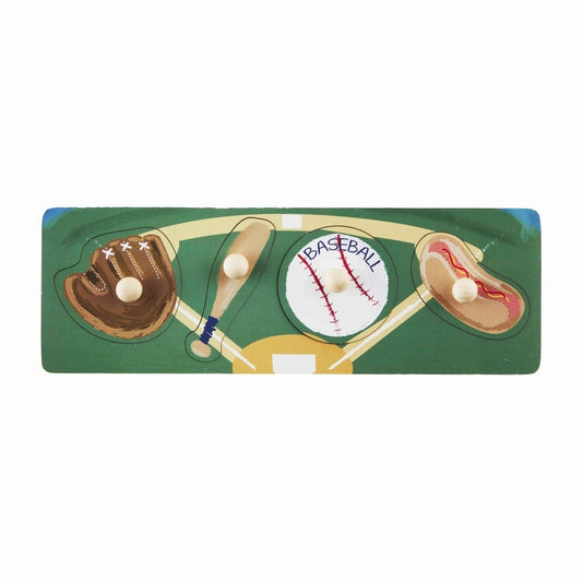 Baseball Knob Puzzle  - Doodlebug's Children's Boutique
