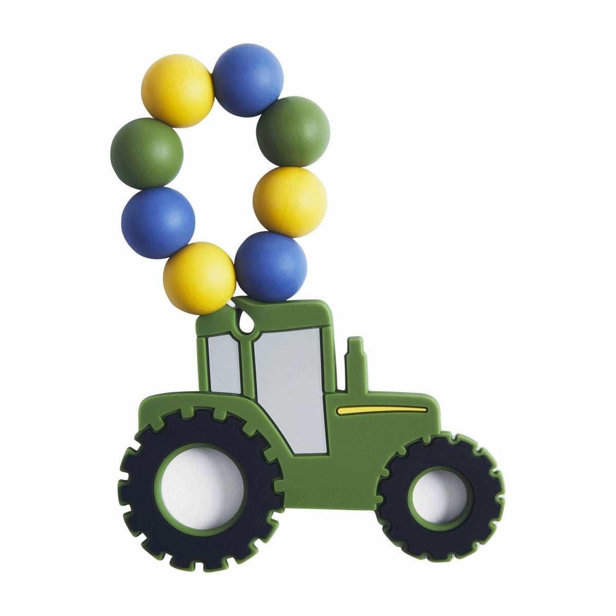 Green Tractor Teether  - Doodlebug's Children's Boutique