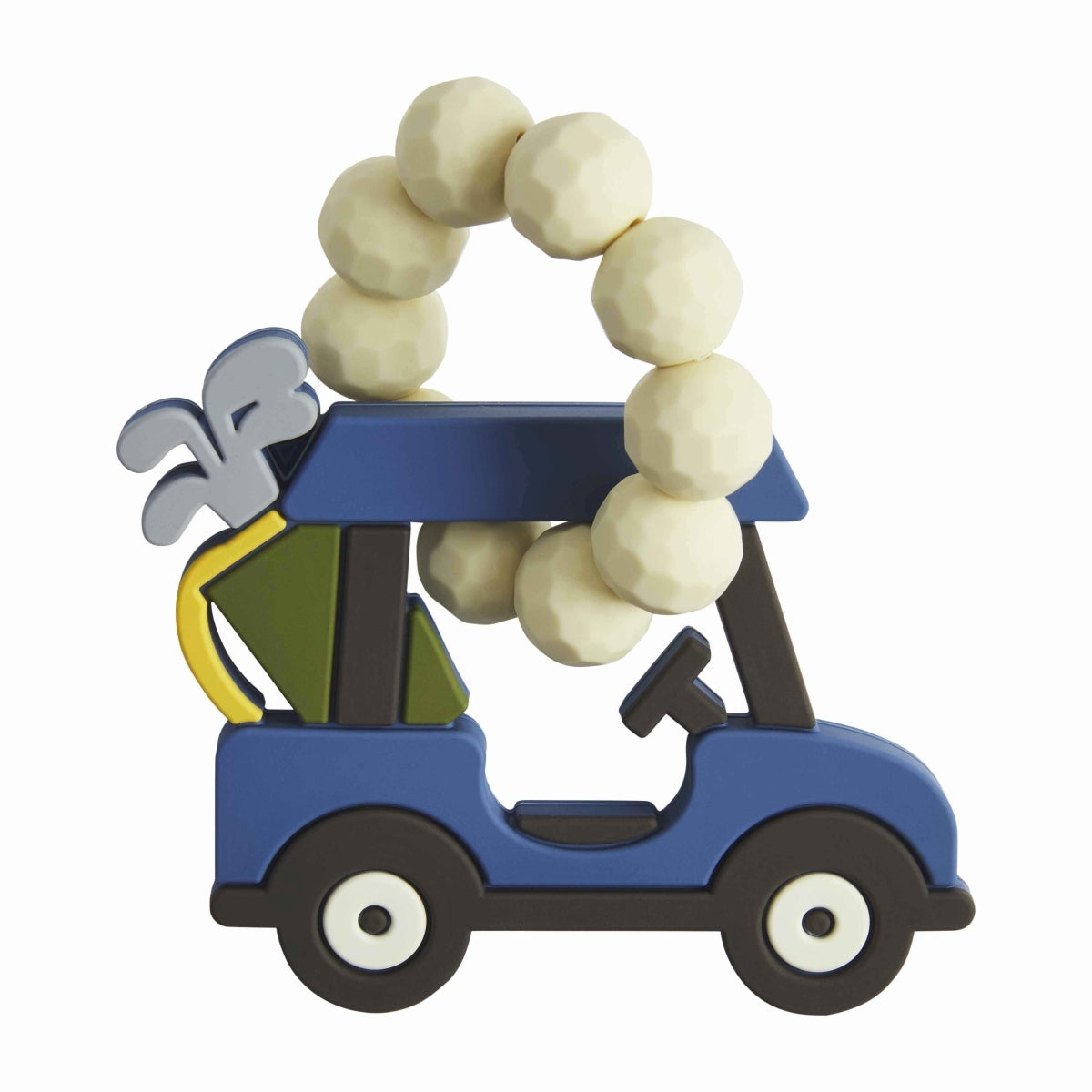 Blue Golf Cart Teether  - Doodlebug's Children's Boutique
