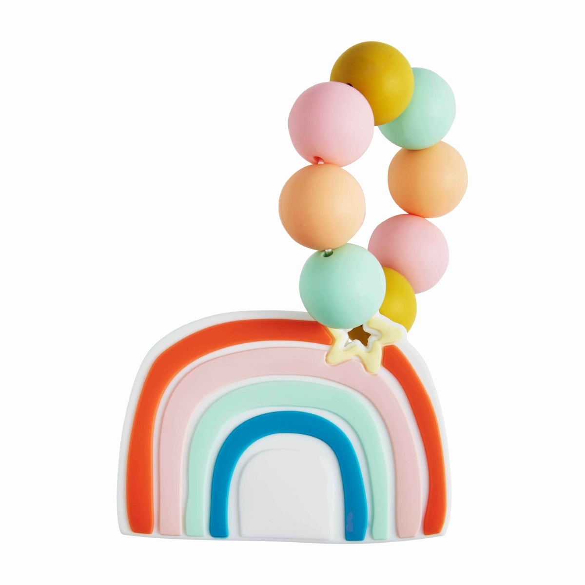 Red Rainbow Teether  - Doodlebug's Children's Boutique