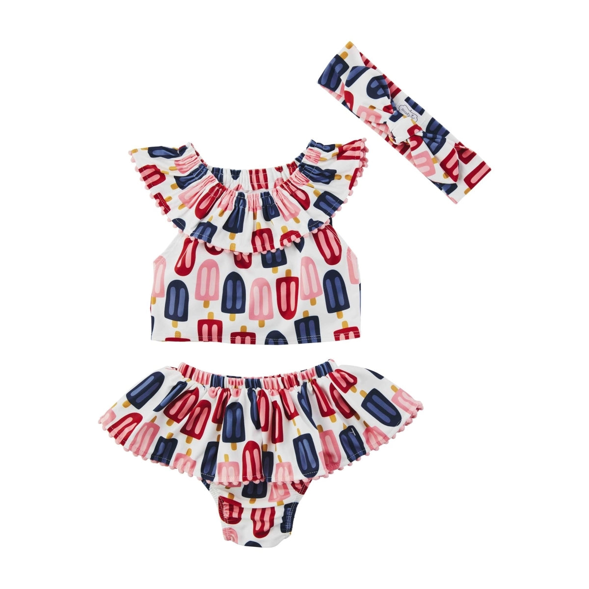 Popsicle Swimsuit and Headband  - Doodlebug's Children's Boutique