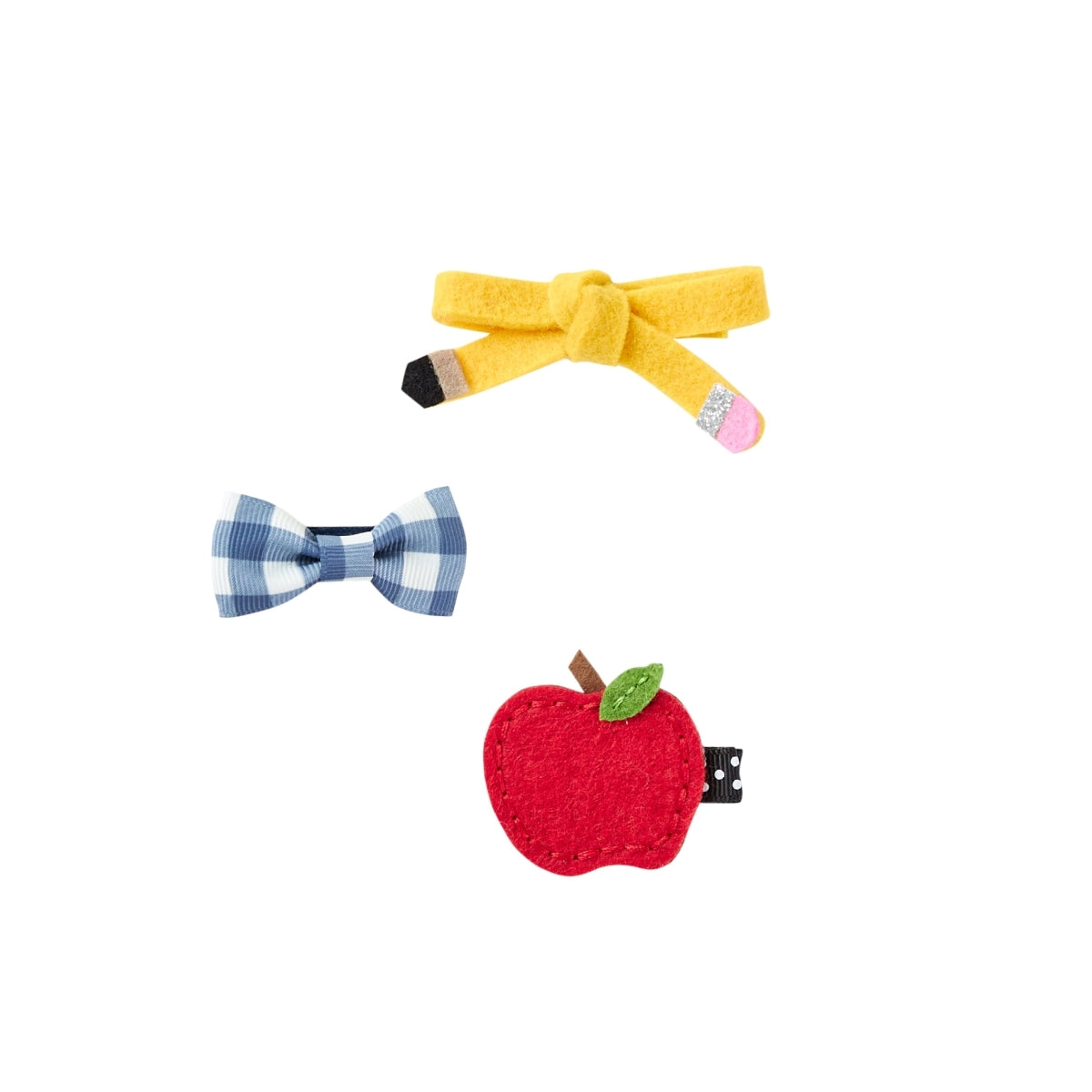 Apple Hair Clip Set  - Doodlebug's Children's Boutique