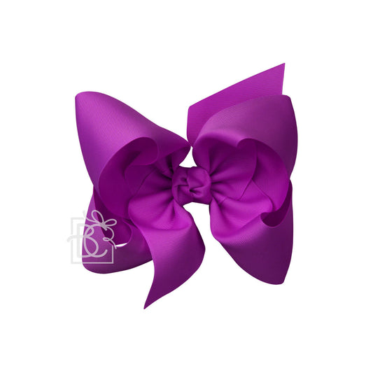 Texas Sized Bow in Royal Orchid  - Doodlebug's Children's Boutique