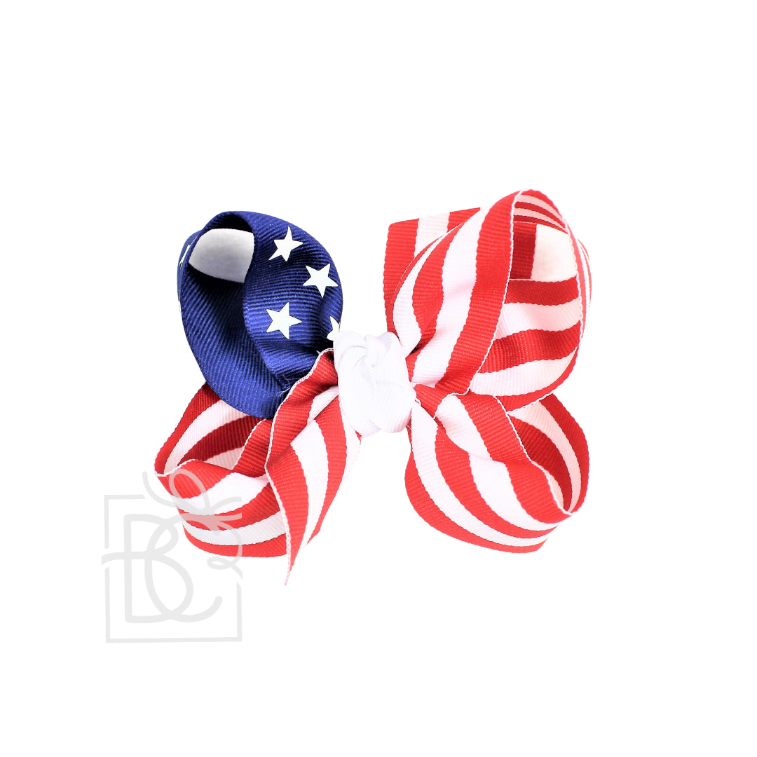 Large Bow in Stars and Stripes  - Doodlebug's Children's Boutique