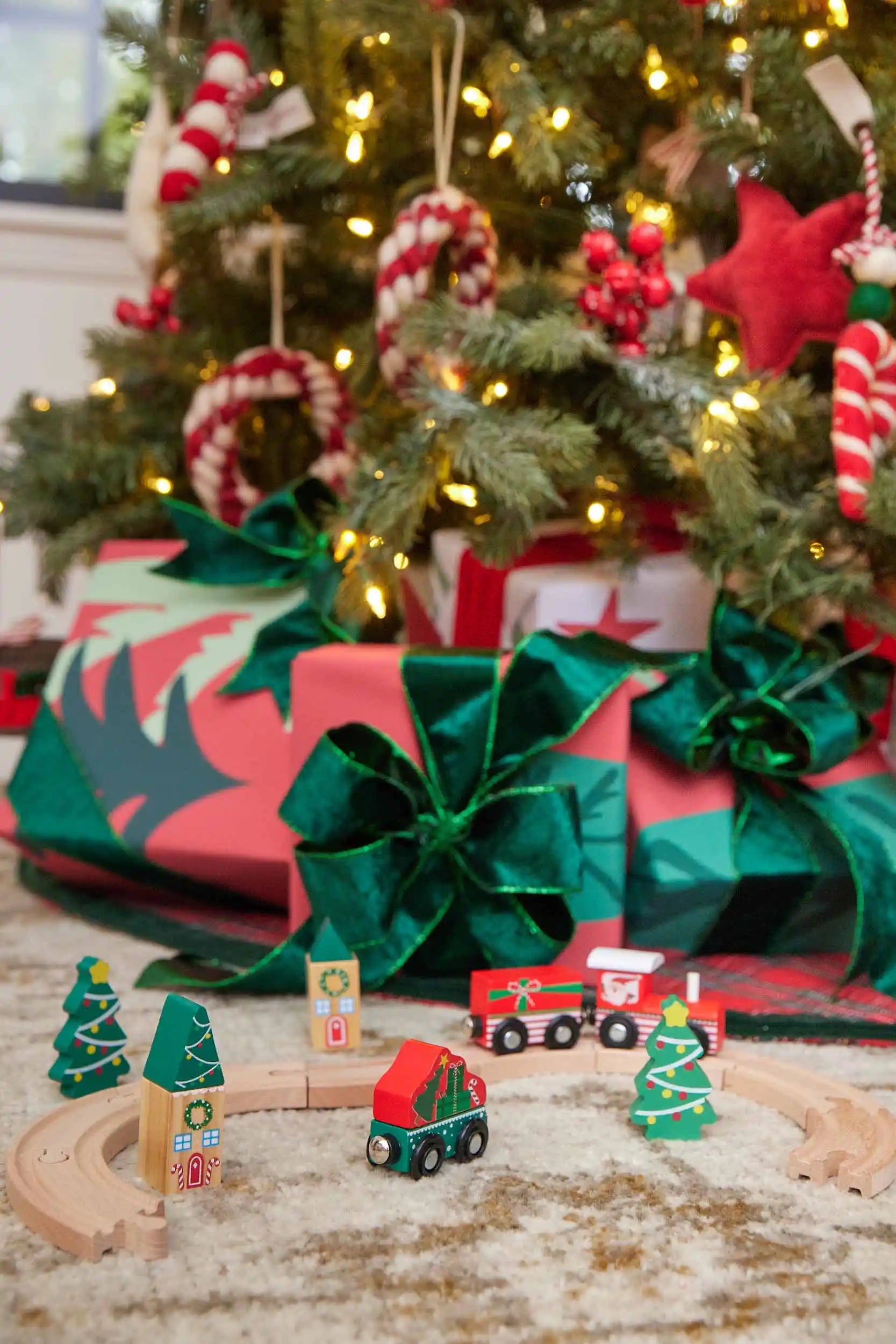 Christmas Train Set  - Doodlebug's Children's Boutique