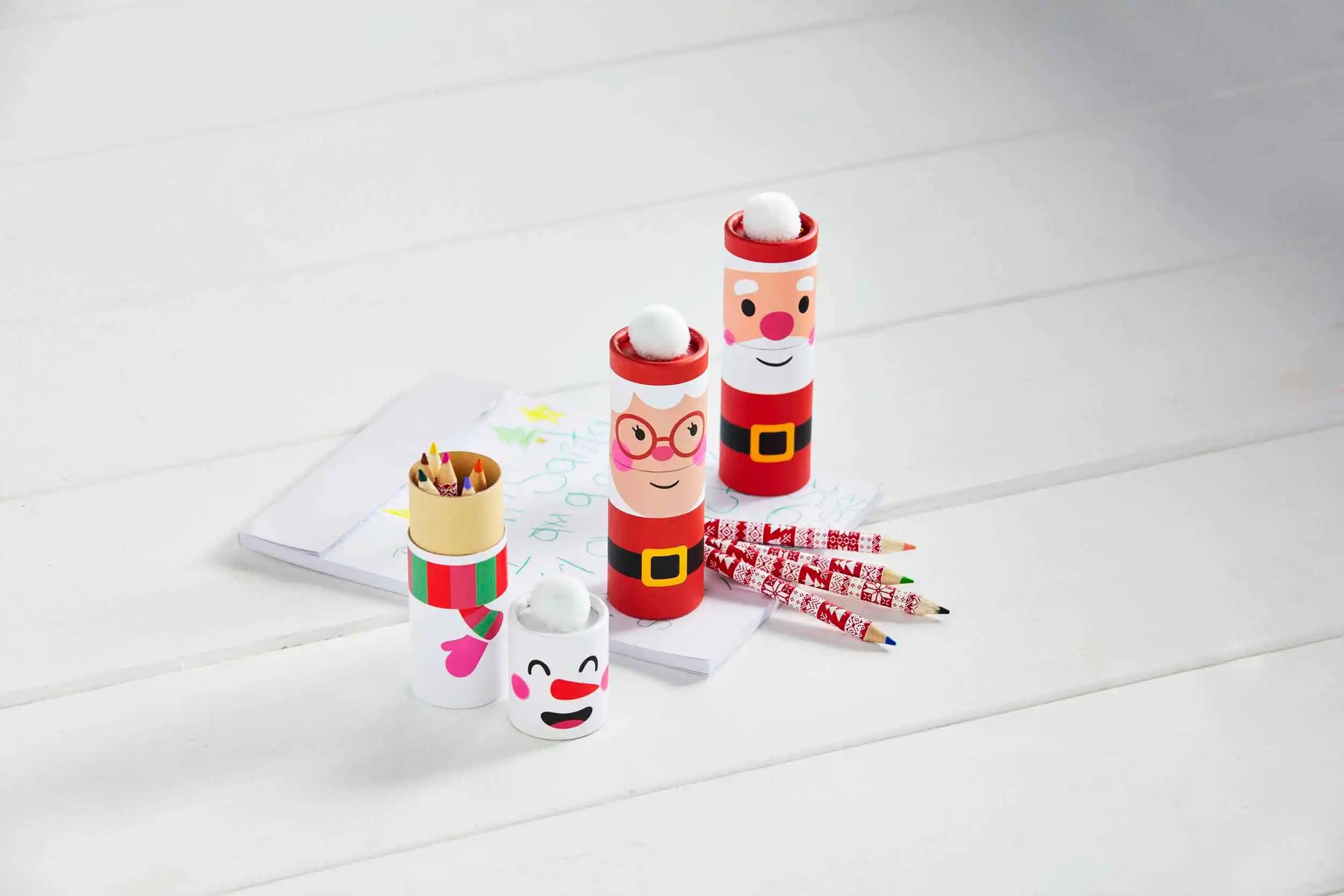 Snowman Christmas Colored Pencil Set  - Doodlebug's Children's Boutique