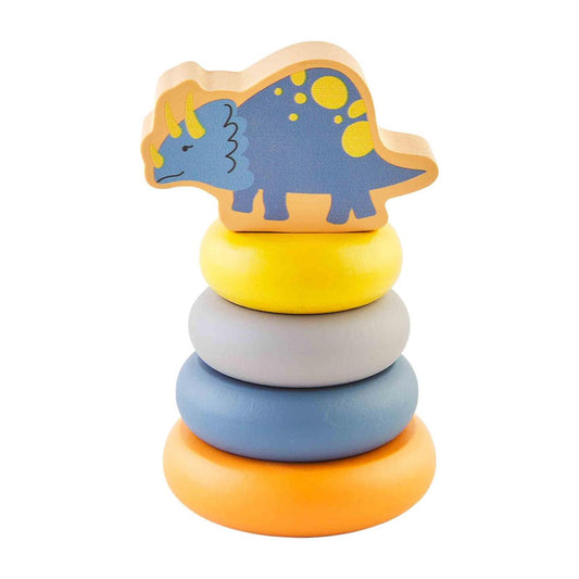 Orange Dino Stacking Toy  - Doodlebug's Children's Boutique