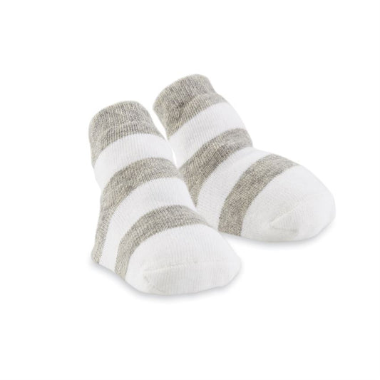 Gray Thick Stripe Socks  - Doodlebug's Children's Boutique