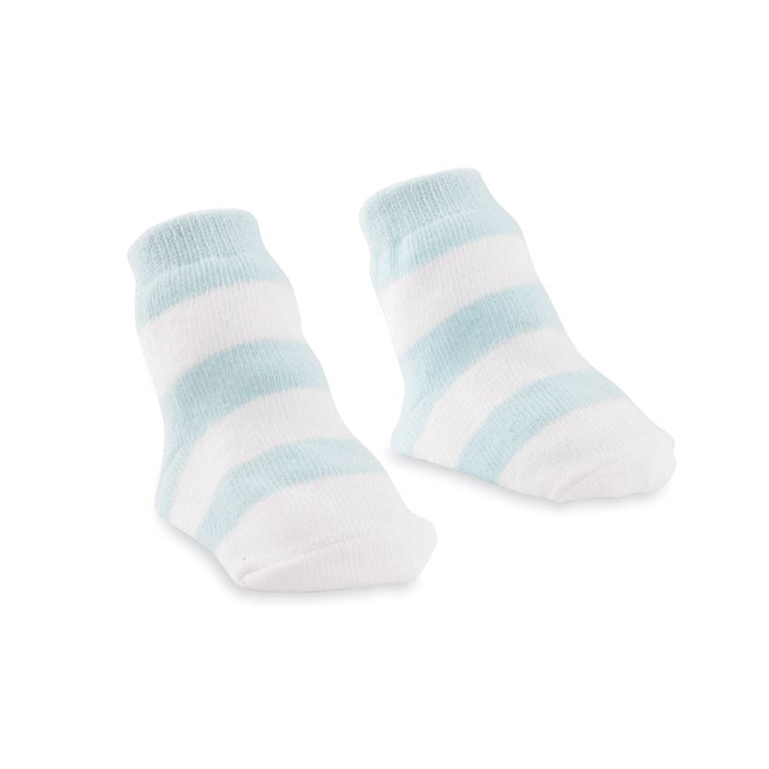 Blue Thick Stripe Socks  - Doodlebug's Children's Boutique