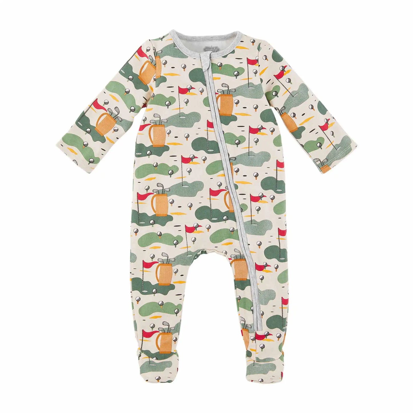 Gray Golf Baby Sleeper  - Doodlebug's Children's Boutique