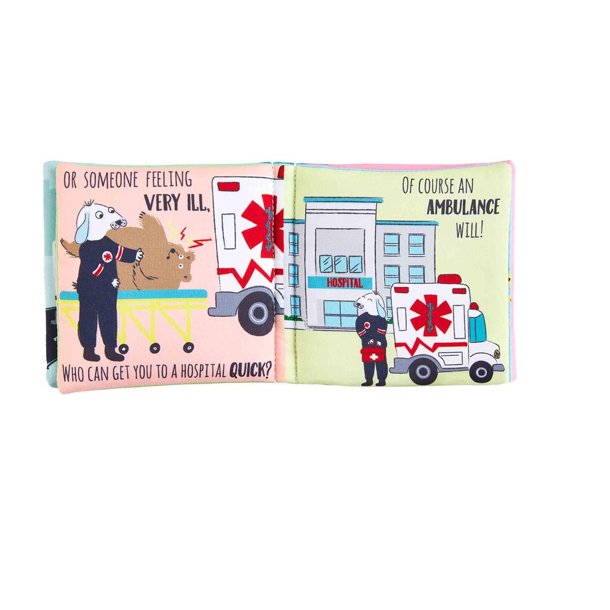 Ambulance Book and Toy  - Doodlebug's Children's Boutique