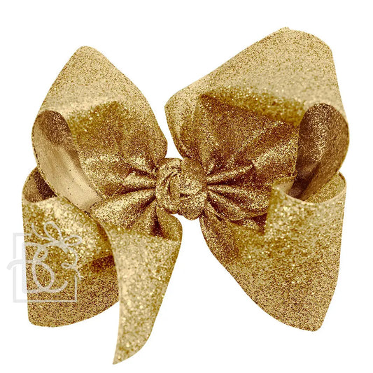 Huge Glitter Bow in Gold  - Doodlebug's Children's Boutique