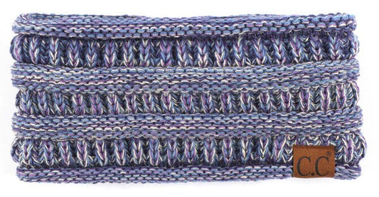 Blue Knit Lined Headband  - Doodlebug's Children's Boutique