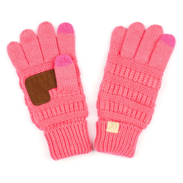 Candy Pink Kids Gloves  - Doodlebug's Children's Boutique