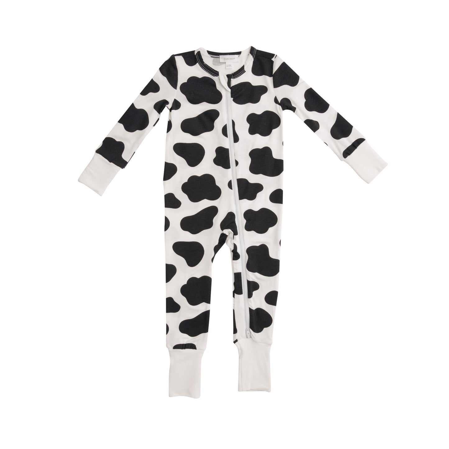 Zipper One Piece in Cow  - Doodlebug's Children's Boutique
