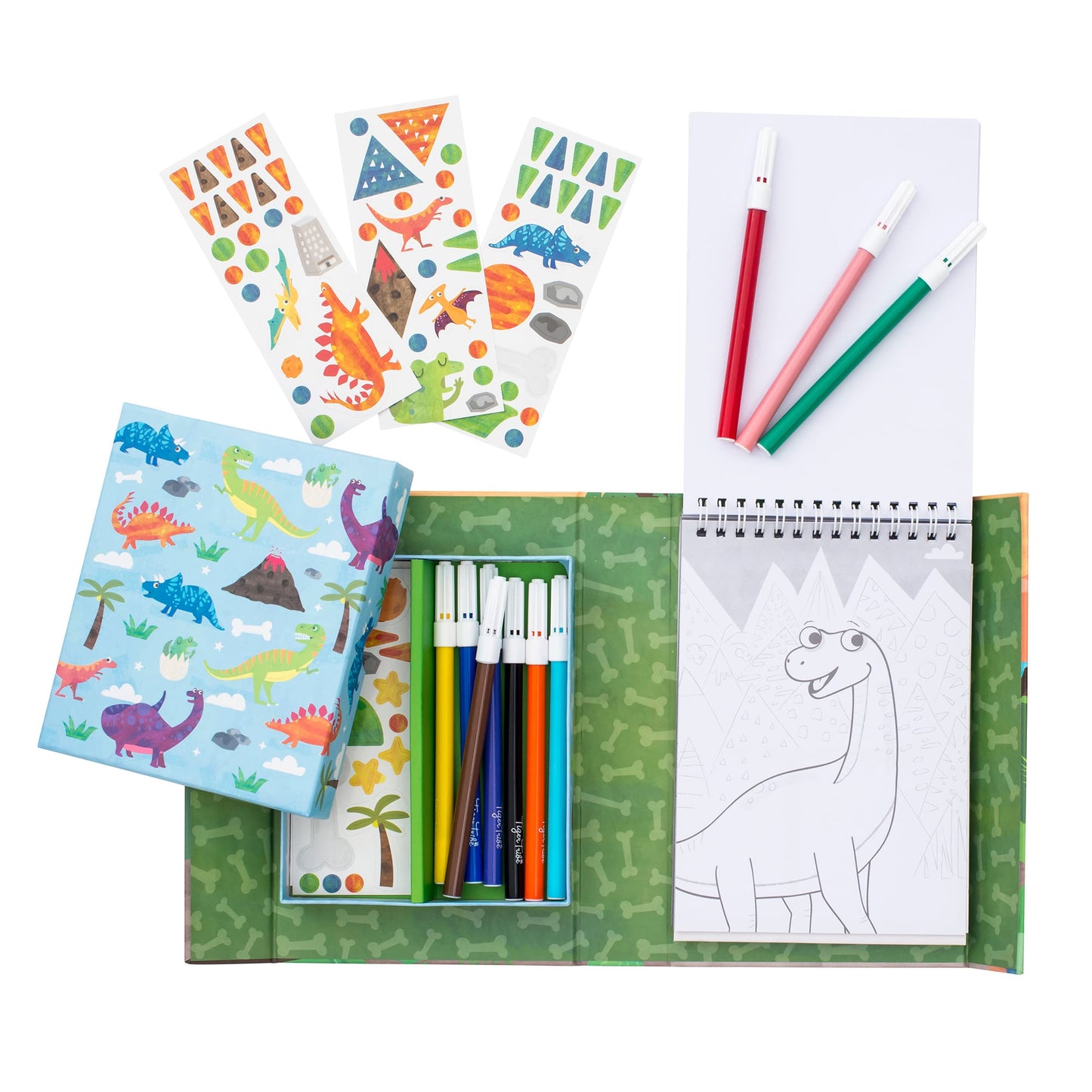 Dinosaur Coloring Set  - Doodlebug's Children's Boutique