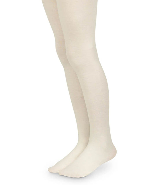 Smooth Microfiber Nylon Tights in Ivory  - Doodlebug's Children's Boutique
