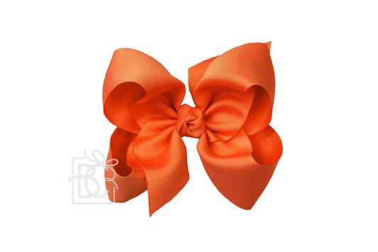 Huge Bow in Orange  - Doodlebug's Children's Boutique