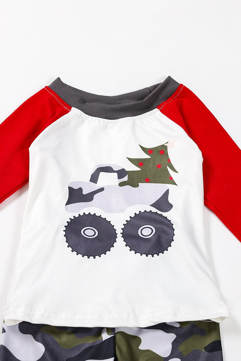 Camo Christmas Monster Truck Set  - Doodlebug's Children's Boutique