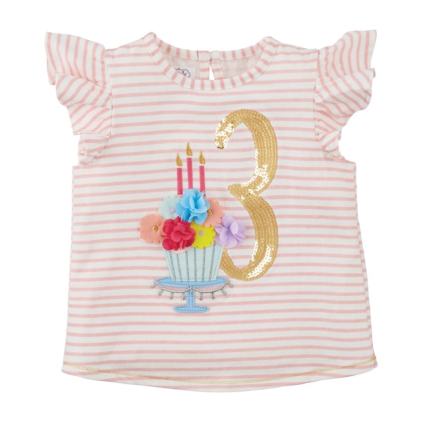 Three Birthday Shirt  - Doodlebug's Children's Boutique